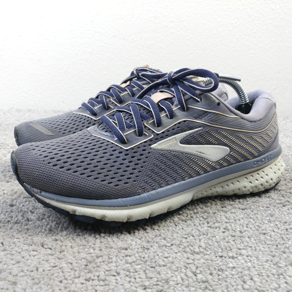 Brooks Ghost 12 Womens Size 7 Running Shoes Low Top Gray Purple 1203051B063